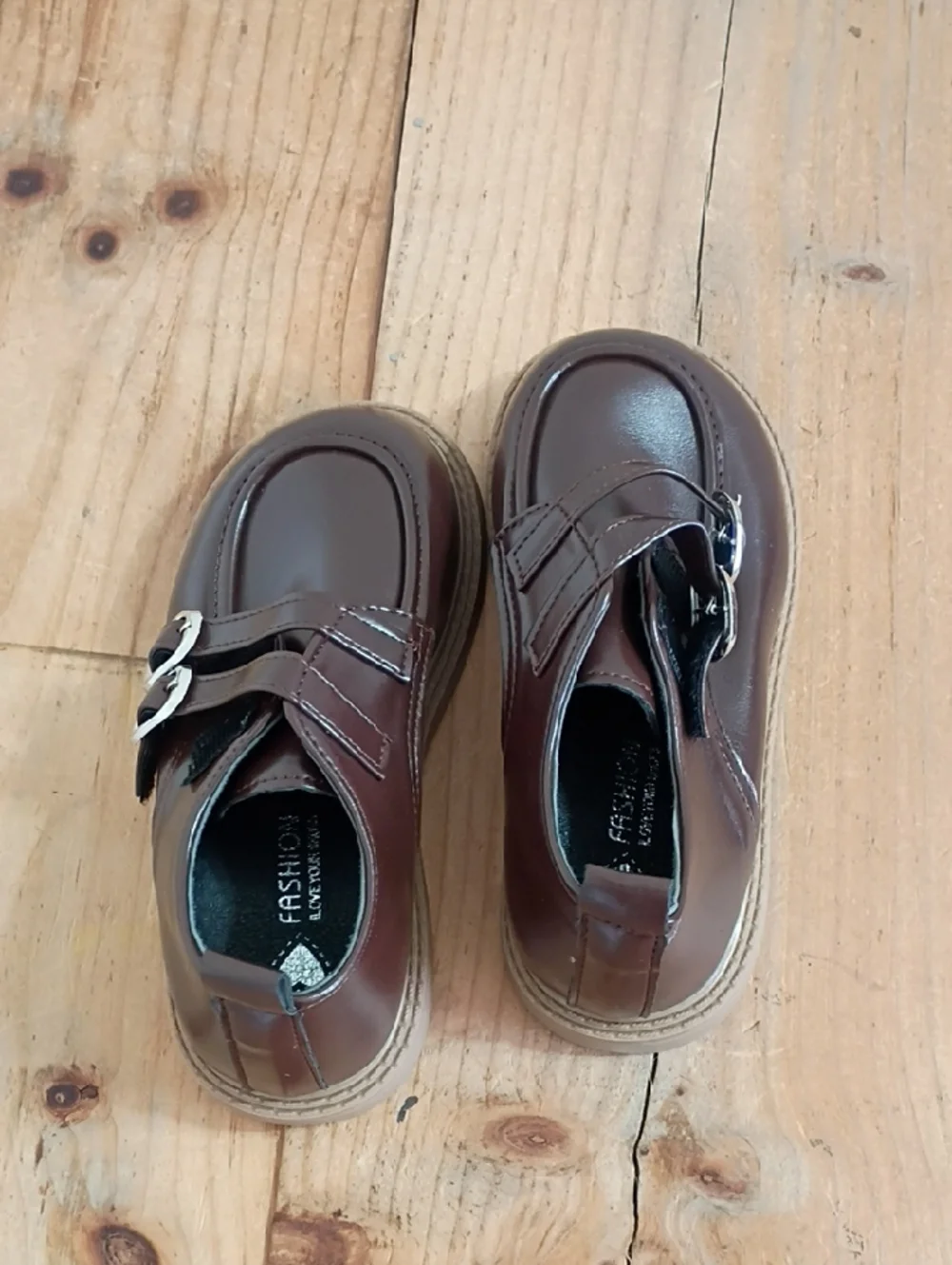 ISINSER Toddler Boys Girls Classic Dress Shoes Little Kid PU Leather Shoes NWT
